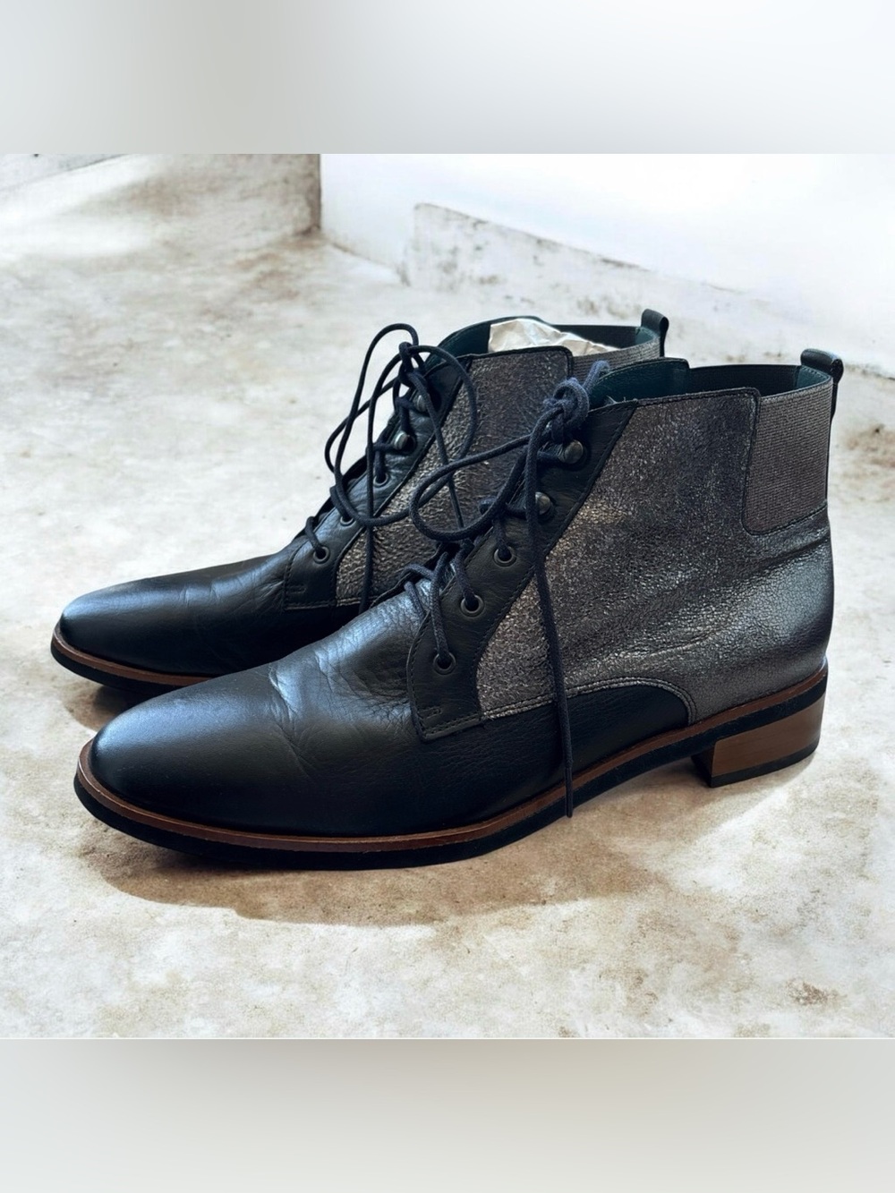 Émilie Karston Glitter Ankle Booties. Made in France